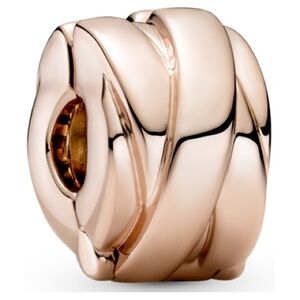 Retired- Rose Gold Pandora Ribbon Clips